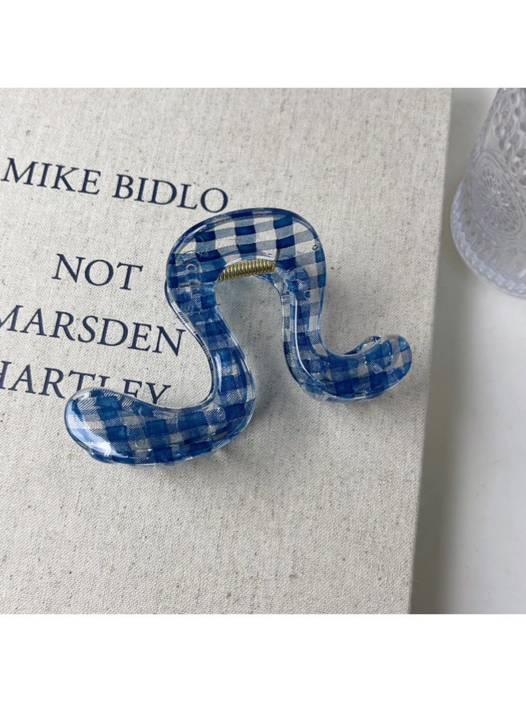 Beau - Blue Plaid Claw Clip
