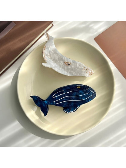 Beau - Ocean Whale Hair Clip