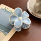 Beau - Five Petal Floral Plastic Hair Claw Clip