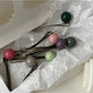 Beau - Decorative Round Ball Side Bangs Hair Clip