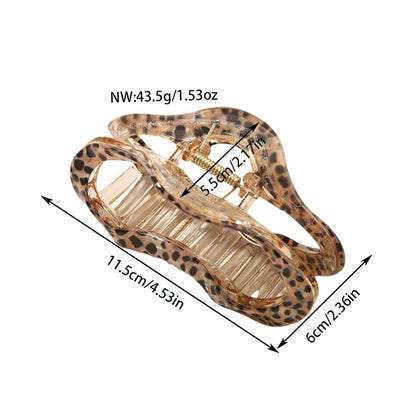 Beau - Cloud Shaped Hollow Out Acetate Claw Clip