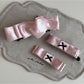 Beau - Polka Dot Satin Bow Detail Banana Clip