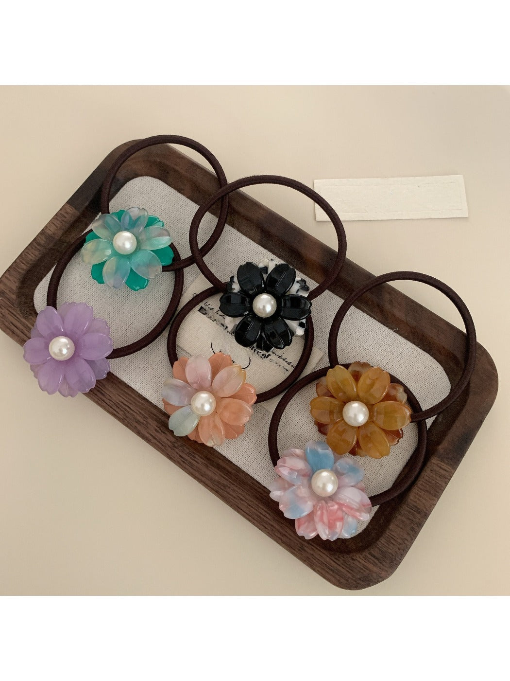 Gifty - Floral Acetate Elastic Hair Tie