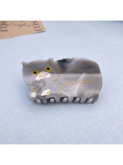 Beau - Cat Acetate Claw Clip