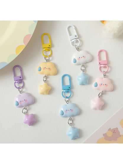 Keypus - Quirky Cloud Colorful Star Keychain