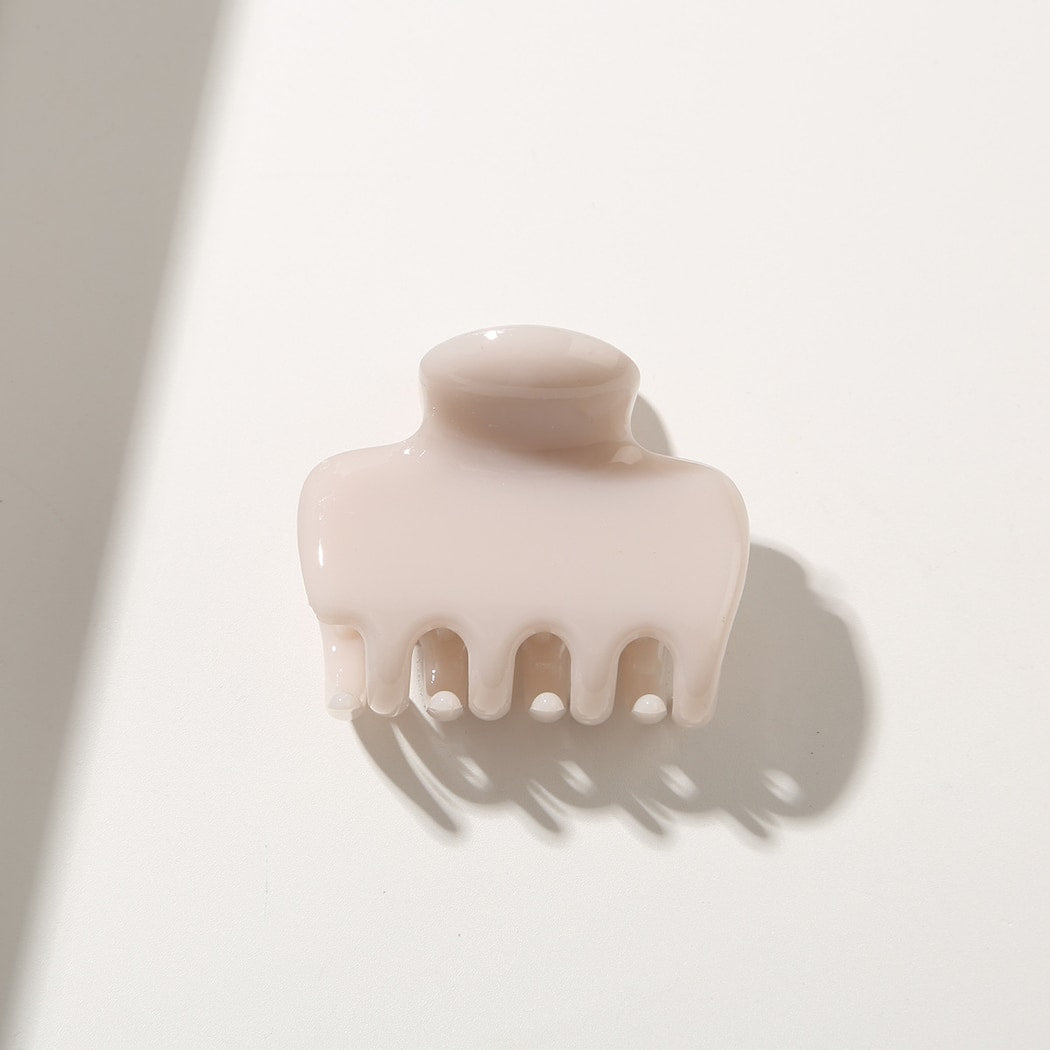 Beau - Simple Glossy Geometric Hair Claw Clip