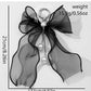 Keypus - Lace Mesh Bow Alloy Key Ring Bag Charm Keychain