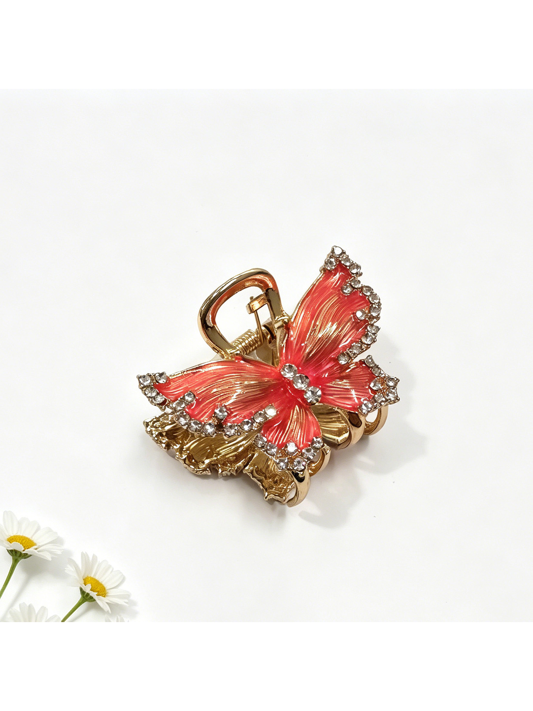 Beau - Bow Shape Glossy Alloy Hair Claw Clip