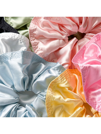Gifty - Voluminous Satin Ruffled Scrunchies