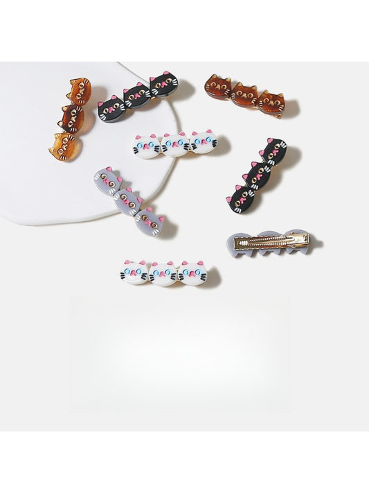 Beau - Cute Cartoon Cat Shaped Hair Clips