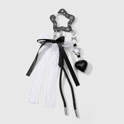 Keypus - Sweet Strawberry Bow Mirror Keychain
