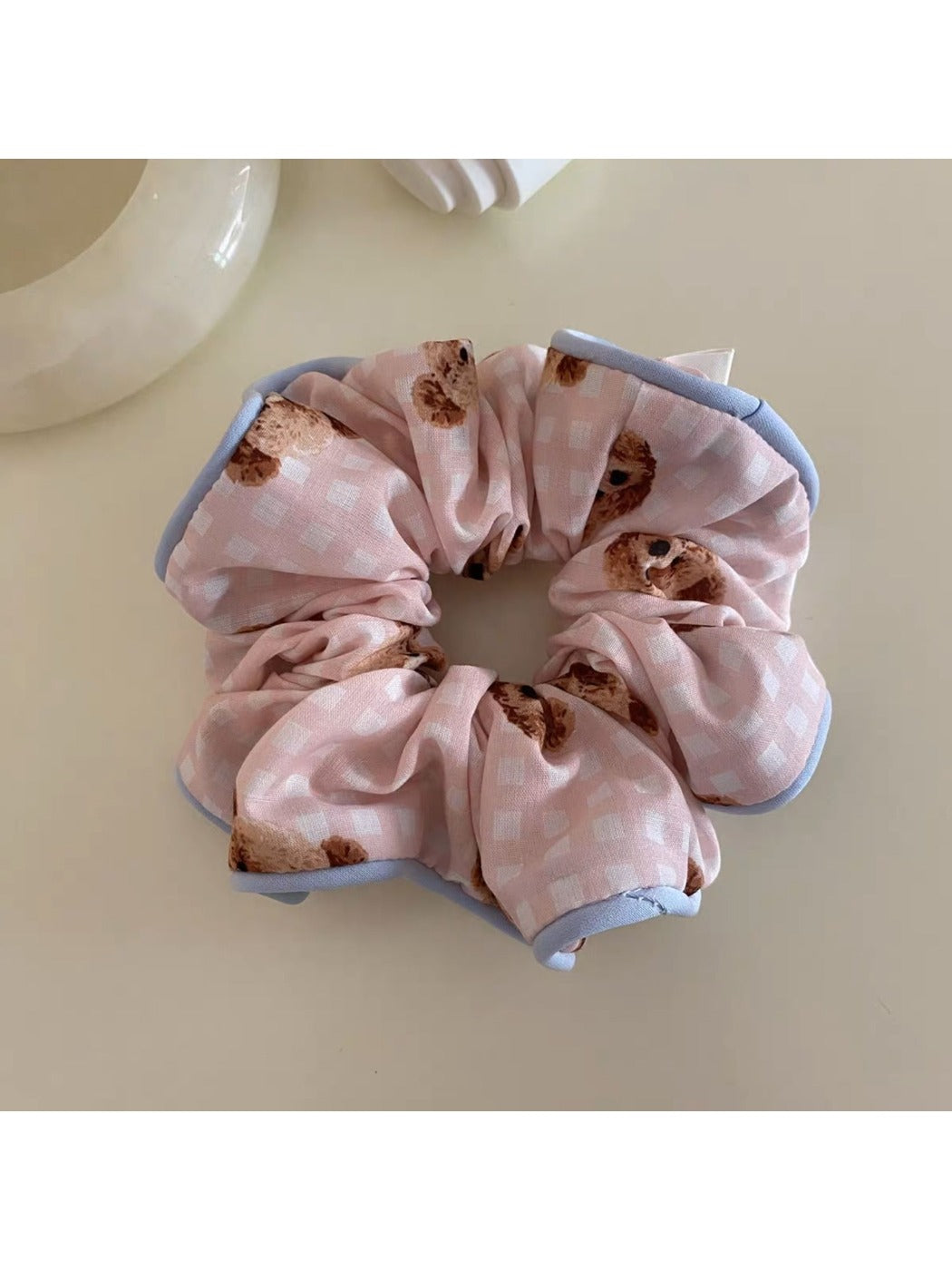 Gifty - Cute Bear Print Scrunchie