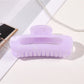 Beau - Glossy Marble Look Oval Hair Claw Clip