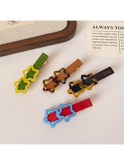 Beau - Adorable Colorful Star Shaped Hair Clip