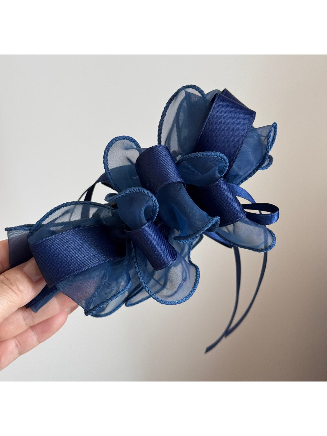 Beau - Sweet Ruffle Bow Fabric Banana Clip