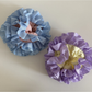 Gifty - Ruffled Lace Trim Double Layer Scrunchie