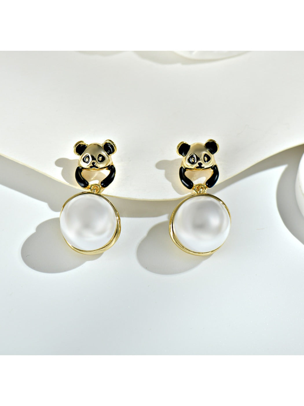 Earedge - Cute Panda Shaped Earrings