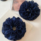 Gifty - Blue Polka Dot Ruched Scrunchie
