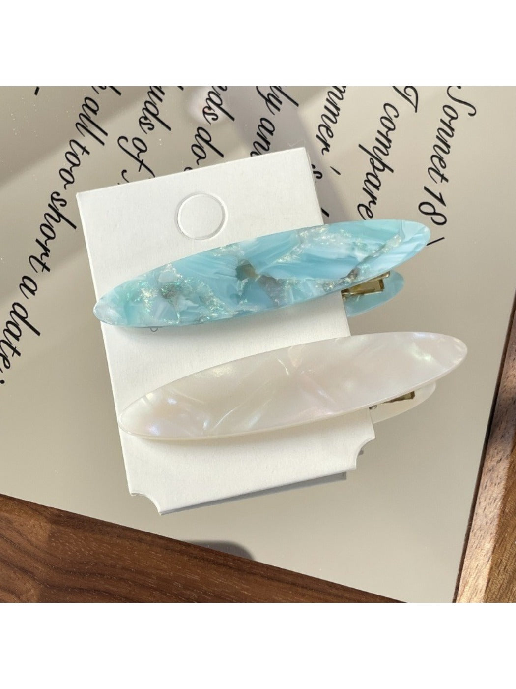 Beau - Spring Summer Ombre Hair Clips Set