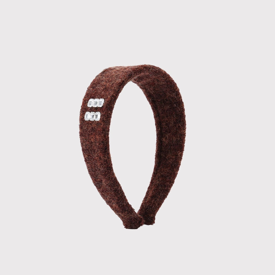 Gifty - Cute Brown Plush Detail Headband