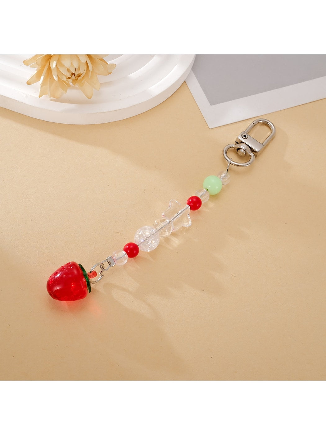 Keypus - Transparent Acrylic Fruit Bag Charm Keychain