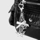Keypus - Y2K Silver Tone Star Bow Keychain