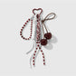 Keypus - Glitter Fruit Charm Woven Cord Decorative Keychain