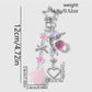 Keypus - Y2K Sweet Heart Strawberry Star Bag Charm Keychain