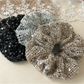 Gifty - High Elastic Textured Sequin Hair Scrunchie