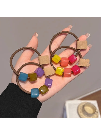 Gifty - Macaron Cube Hair Ties