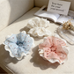 Gifty - Floral Lace Trim Wide Scrunchie Hair Tie