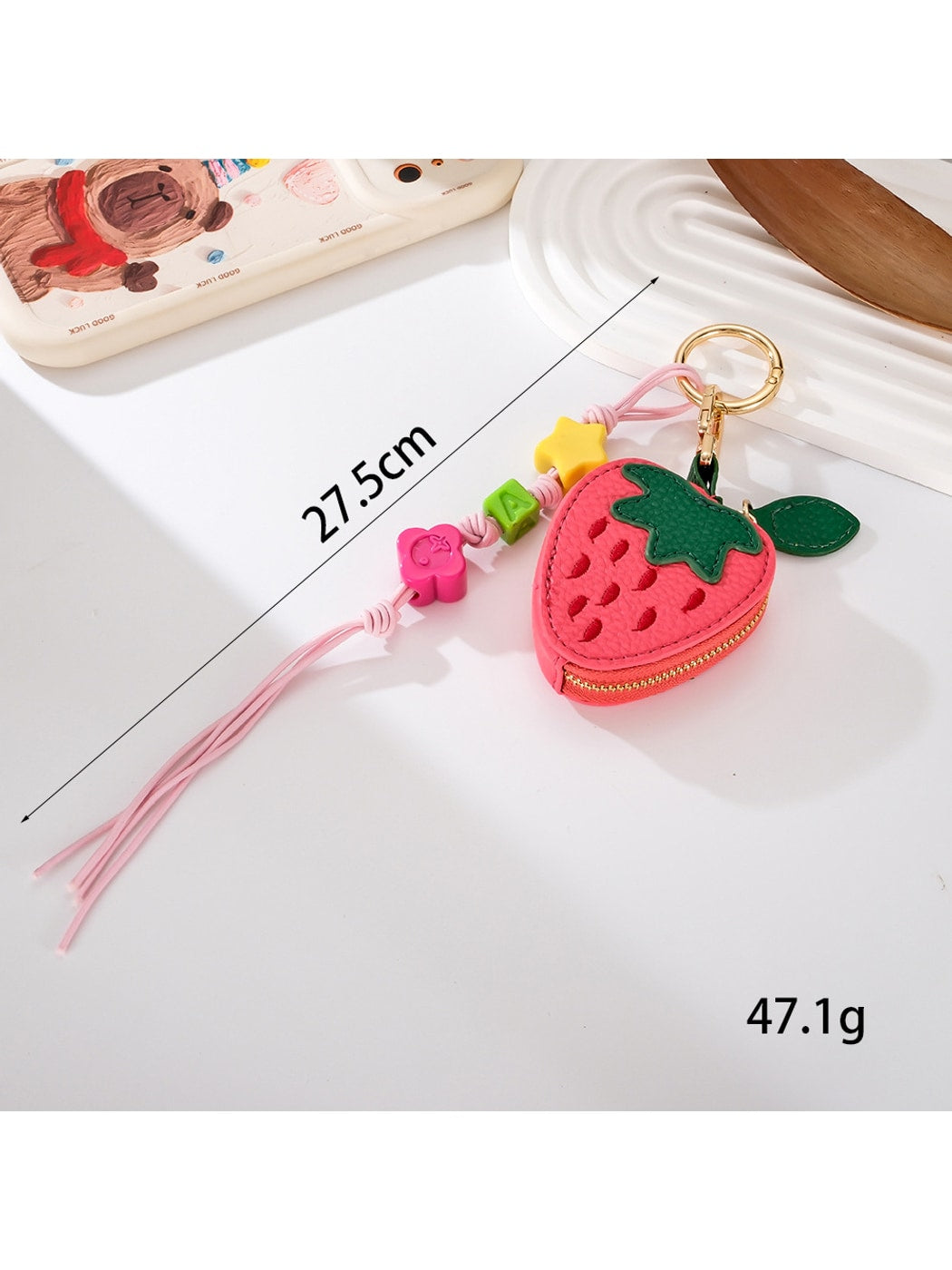 Keypus - Cute Fruit-Shaped Phone Bag Charm Keychain