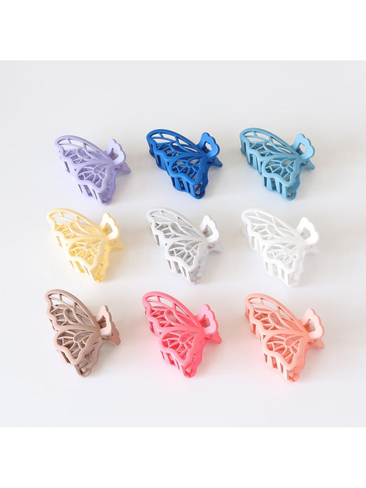 Beau - Decorative Butterfly Shape Plastic Hair Claw Clip