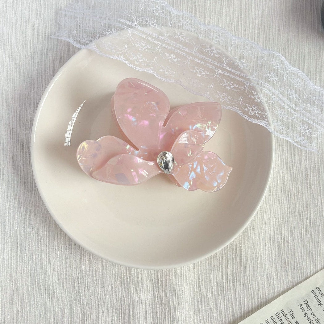 Beau - Acetate Flower Petal Floral Hair Claw Clip