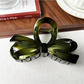 Beau - PC Bow Accent Geometric Ring Hair Claw Clip