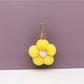 Keypus - Flower Pompom Bag Charm Keychain