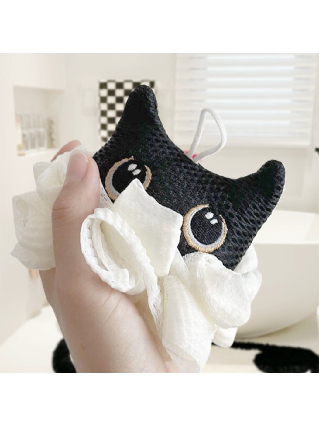 Papo - Adorable Cat Shaped Bath Pouf