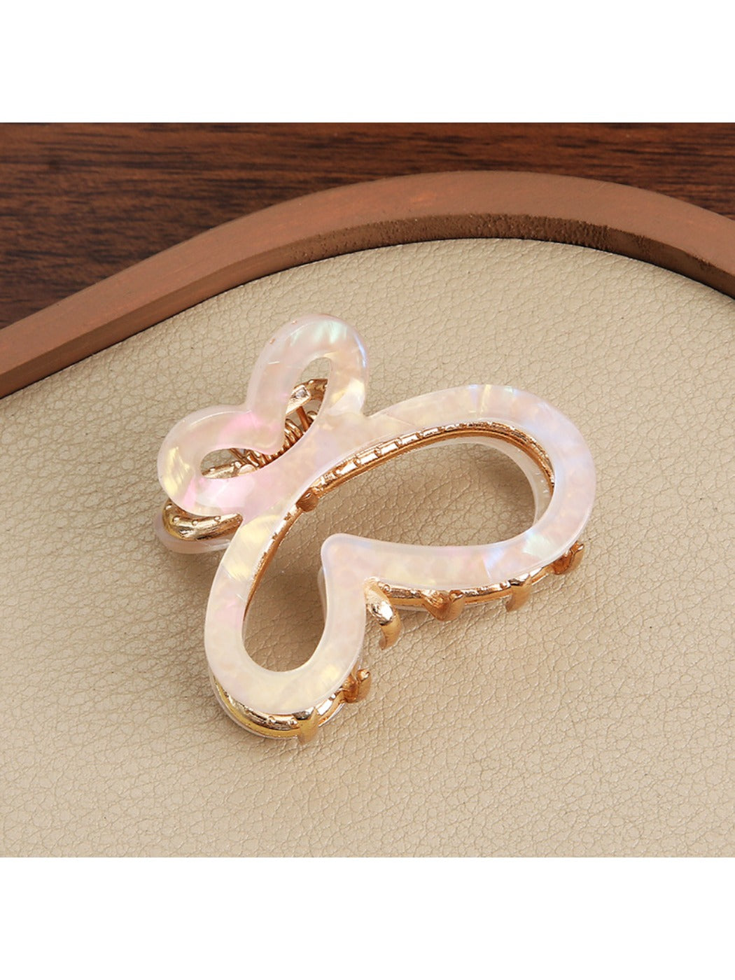 Beau - Butterfly Shaped Iridescent Hair Claw Clip