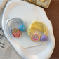 Gifty - Cute Strawberry Smiley Flower Decorative Hair Tie