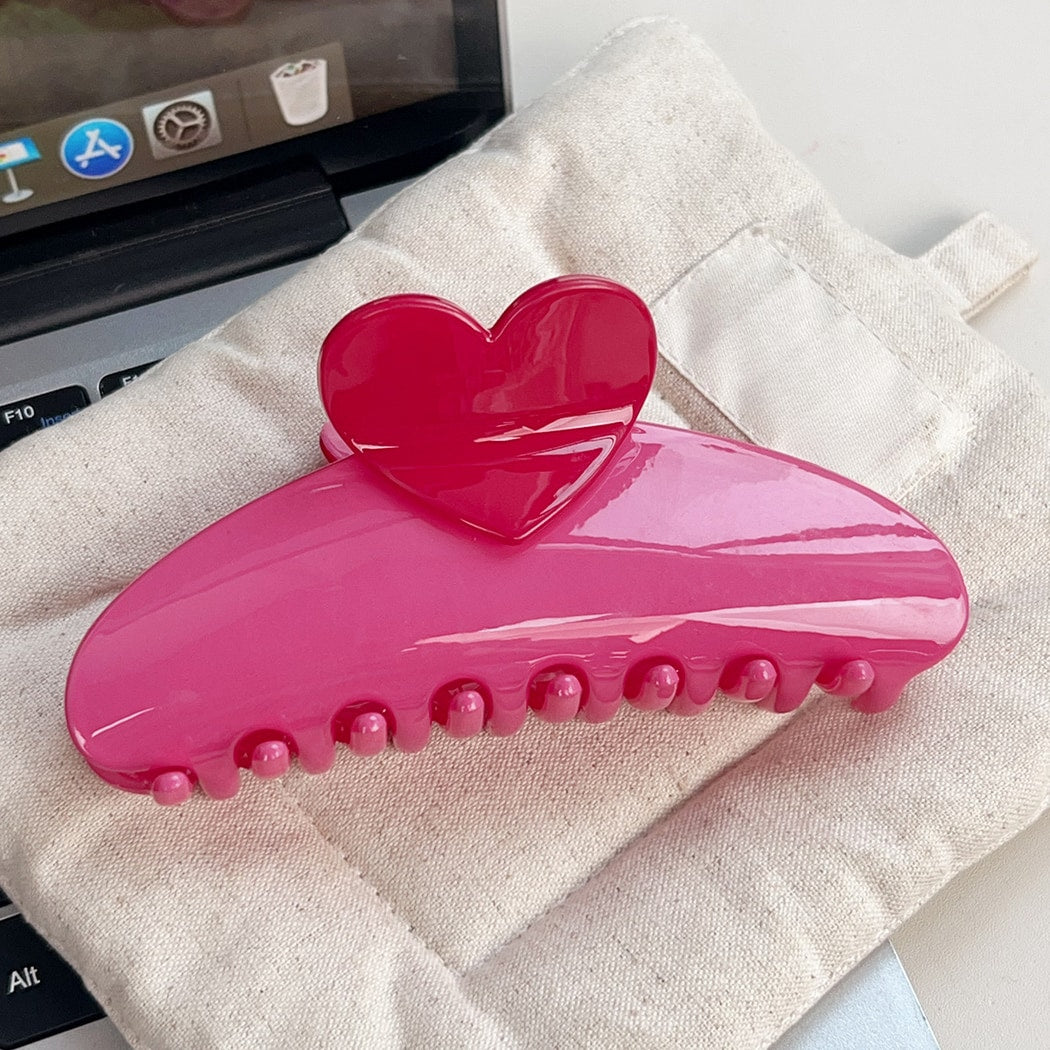 Beau - Sweet Style Heart Detail Claw Clip