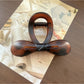 Beau - Cutout Bow Tie Hair Claw Clip