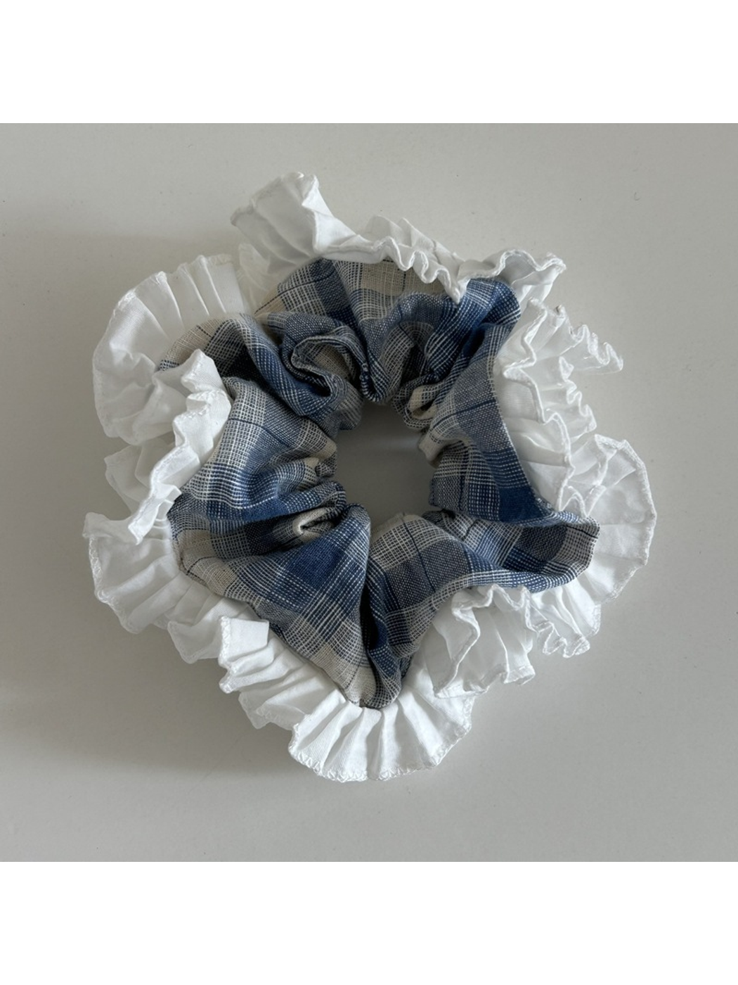 Gifty - Ruffled Minimalist Polyester Hair Scrunchie