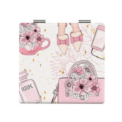 Mirroray - Cartoon Fashion Pattern Foldable Makeup Mirror