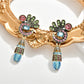 Earedge - Peacock Inspired Vintage Dangle Earrings