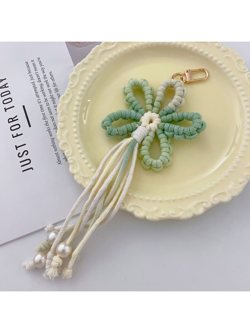 Keypus - Flower Bag Charm Car Keychain Accessory