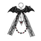 Keypus - Y2K Lace Bow Bat Shape Bag Charm Keychain