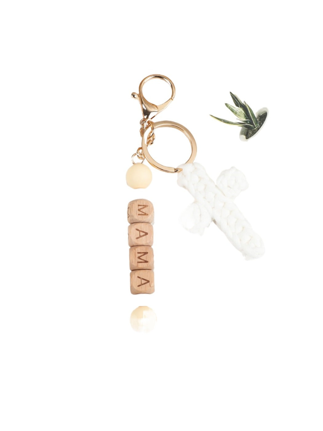 Keypus - Cross Shaped Letter Pattern Keychain
