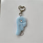 Keypus - Retro Plush Angel Wing Star Detail Keychain