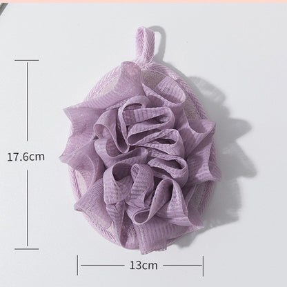 Papo - Ruffled Oval Hanging Polyester Shower Bath Pouf