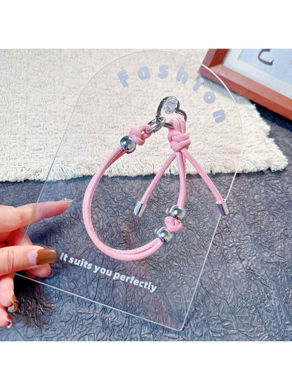Keypus - Solid Color Knotted Wrist Phone Strap Lanyard